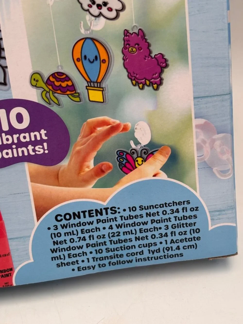 Make It Mine Window Art Kit With 10 Paints & 20 Projects For Kids Ages 6+
